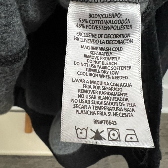 Marc New York Andrew Marc Performance Heather Dark Gray Cowl Neck Sweater sz XL - Picture 4 of 7